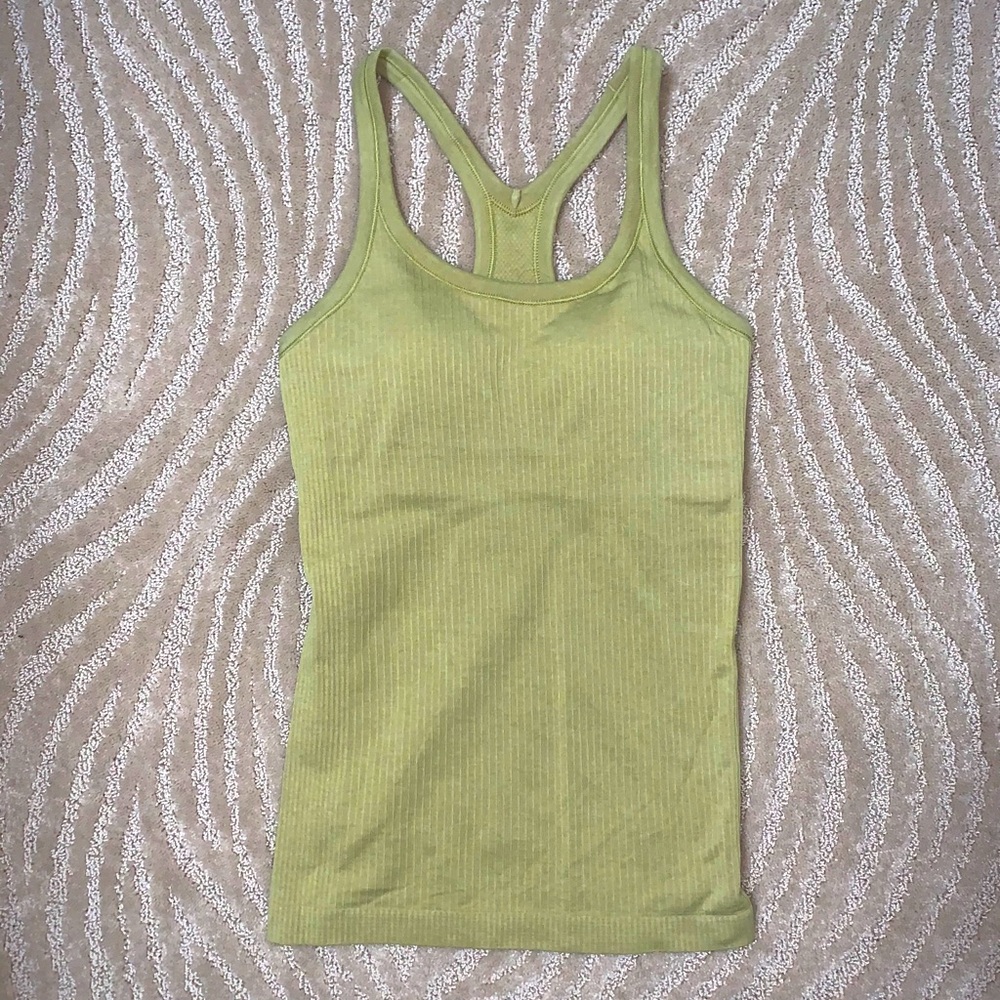lululemon athletica Lime Green Tank Top